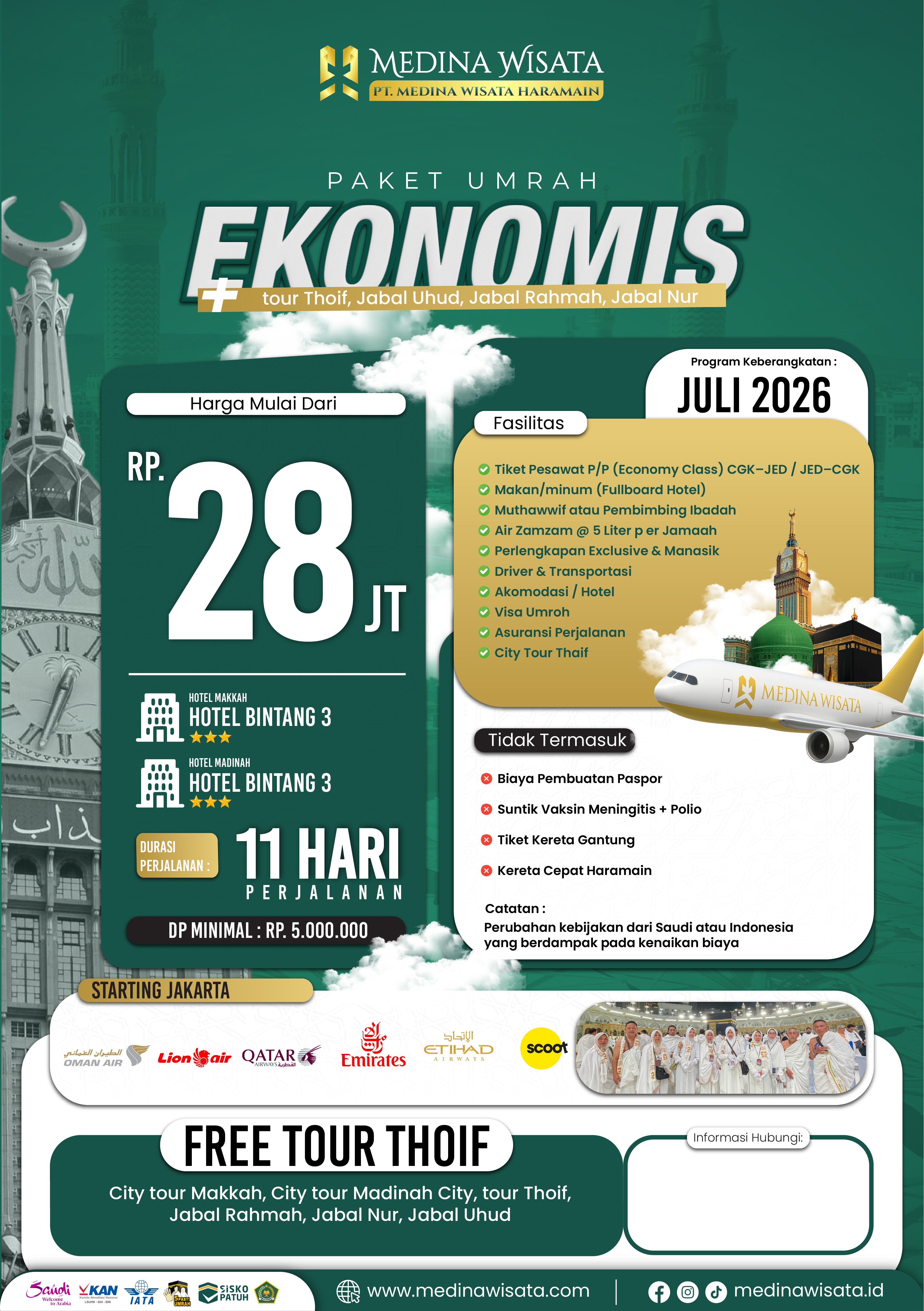 Umroh Ekonomis Juli 2026